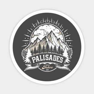 Retro Palisades Tahoe Ski Magnet